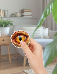 Dragon Eye Die Cut Vinyl Stickers Set Scrapbooking Laptop Water Bottle