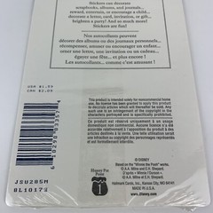 VTG Hallmark Stickers Winnie The Pooh Disney 4 Sheet Heartline Tigger Eeyore NOS