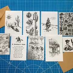 Cowboy & Cowgirl Western Bundle – Curated Ephemera Pack – 2