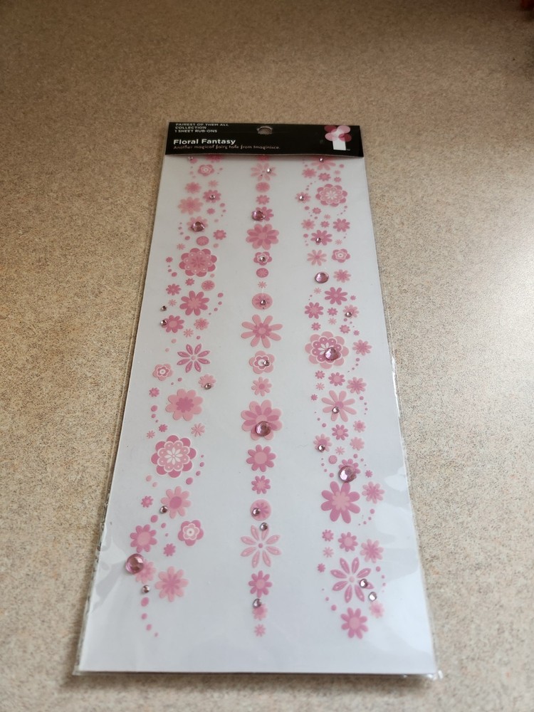 Imaginisce Fairest of Them All Collection~Floral Fantasy Rub-Ons