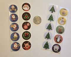 50 CHRISTMAS STICKERS/CHRISTMAS STICKERS FOR KIDS/REWARD STICKERS/X-MAS SEALS