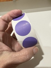 PARLAIM 1 Inch Round Permanent Adhesive Color-Code Dot Stickers 1000 per Roll
