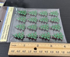 3 Recollections CHRISTMAS Red & Green Glitter Christmas Trees 16 Pc/pz New