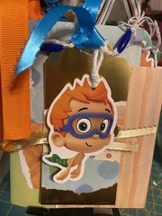 Bubble Guppies Handmade Tags Ephemera, Scrapbook,Junk Journal,tag,embellishment