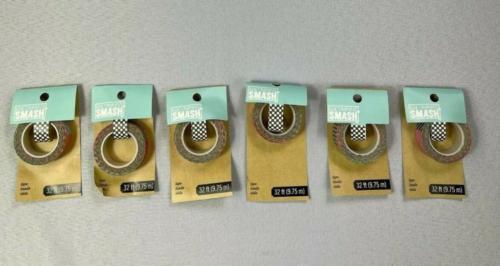 K & Company Smash Tape 32 ft ea Lot of 6 NEW BJ