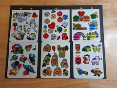 Vintage 1980s Stickers Prism Sparkle Unicorn Butterfly Rainbow Animal 12 Sheets