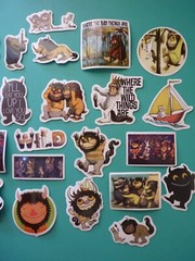 Where The Wild Things Are Vinyl Sticker Lot (26) pcs Maurice Sendak Book