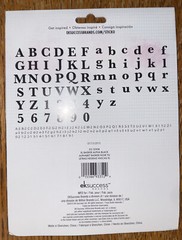 Sticko XL Black Basker Alphas Alphabet Letters & Numbers Craft Scrapbook Sticker