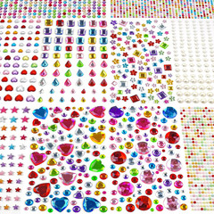 3000 PCS Gem Stickers – Self Adhesive Rhinestones for Crafts & DIY Projects
