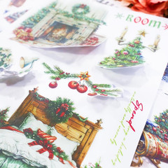 Christmas Wishes Scrapbook Stickers for Journaling Supplies, Pre-Cut Xmas Holida