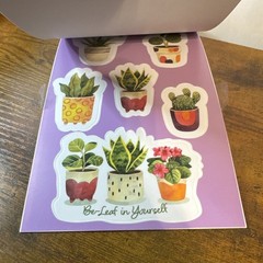 Pen+Gear Vinyl Sticker Book, 14 Sheets with 98 Stickers