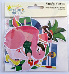 Simple Stories Sunshine Blue Skies Collector Kit 12×12 Scrapbook Bundle