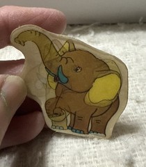 Vintage Elephant Holographic 3D Sticker *RARE* lenticular