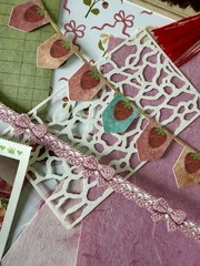 70 Pc Vintage Strawberry Junk Journal Kit Ephemera Recipe Tags Papers CottageCor