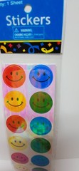 Pearl Rainbow 🌈 Stars , Hearts And Solid Colors Smiley Faces Stickers By OTC