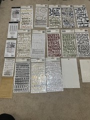 LOT Thickers /American Crafts /Puffy /Scrapbook Stickers Letters Various Brands
