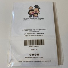 Hubman And Chubgirl Limited Edition Lunar New Year Die Cut Vinyl Stickers Set