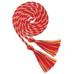 Graduation Cords Red Gold Honor Cord For Class Of 2025 Polyester Yarn 68 Inch