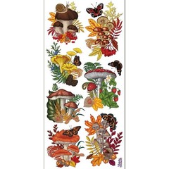 Violette Stickers – Mushrooms – 2 Mushroom Terrarium Sticker Sheets – Scrapbooks