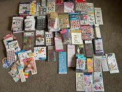 400+ HUGE Sticker Lot Scrapbook Lots Of Different Brands & Subjects