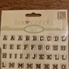 K & Company Tim Coffey Vintage Alphabet And Numbers 80+ Pieces *NEW Sealed Sport