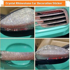 60750 Piece Rhinestone Sheets 59×7.87 Inch- Sparkle Bling for Home & Car Crafts