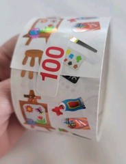 Vintage Sandylion stickers Art Supplies Mylar NEW Roll Of 100 Mods