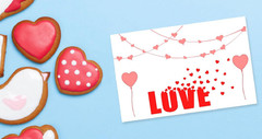 4 Sheets Valentines Day Sentiment Clear Stamps Love Hearts Silicone Transparent