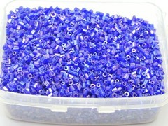 5000 Glass Tube Bugle Beads 2X2mm Transparent Color Choice + Storage Box