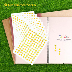 1080 Pcs 10 Sheets Tiny Gold Star Stickers, 0.3″ Diameter Small Reward Stickers