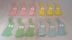 Tim Holtz Die Cuts * Cottontail * 12 Pieces* Black, White, Pastel, Gray or Kraft