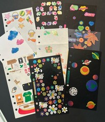 Stickopotamus 6 Ring Binder Includes Sticker Pouch & 48 Partial Sticker Sheets