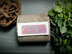 Matching Thank you Stickers labels 100 count match with Polymailers