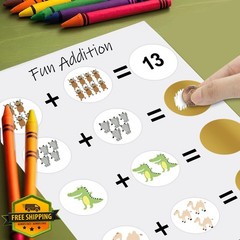 GUEER 300 Pcs 2″ Scratch Off Stickers Gold