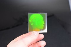 VTG Polaroid 3-D 90’s Hologram Sticker – TOO MUCH 2 THINK ABOUT ~ 1.75 X 1.75″