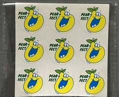 Rare Vintage Food Smell Reward Stickers Scratch N And Sniff Trend Pear-Fect Pear