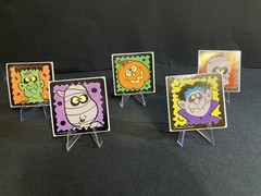 HALLOWEEN STICKER «GLOW IN THE DARK» (5 TOTAL) PUMPKIN 🎃 Trick or Treat 👻
