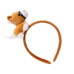 Plush Horse Headbands Festival Theme Event Hairband for Parent Kids Activity