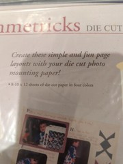 Creative Memories Symmetricks Die Cut Paper 10 X 12 – 8 Sheets 4 Colors OPEN PKG