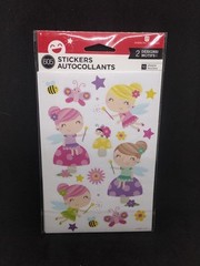 American Greetings Craft Stickers Fairies Butterflies Flowers Ladybugs 10 Sheets