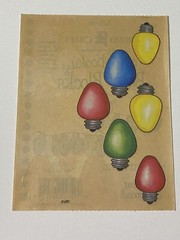 Christmas Scrapbooking Stickers Provo Craft Christmas Lights Bulbs Multi Color