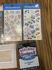 Boy Scrapbooking Lot Embellishments Stickers Baby Kid