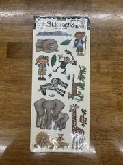 🐯 Huge Lot Of Zoo Safari Desert Animals Stickers Vintage Scrapbook Crafts Gifts
