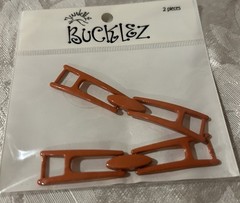 Junkitz BUCKLEZ- MANGO & COPPER (4PC) scrapbook ALBUM CARD JOURNAL MIXED MEDIA
