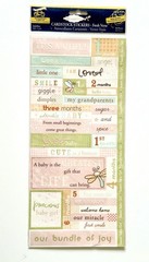 Baby Newborn 1st Year Girl Stickers – Snugglebug – Felt & Cardstock – Lot 0f 2