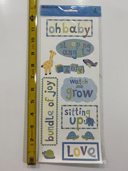 Baby BOY Stickers K & Company, Miss Elizabeth, Mrs. Gross man’s Lot of 3 NEW