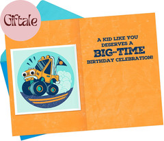 Birthday Card for Kids (Monster Truck Sticker)