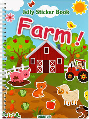Reusable Sticker Book for Kids 1-3, Jelly Sticker Books for Toddlers 2-4 Years,