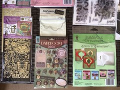 HOT OFF THE PRESS LOT-Stamps-Dazzles-Pockets-Brads-Folder~NEW