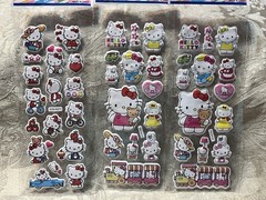 Retro Vintage Look Hello Kitty 3D Puffy Stickers 3 sets (#6)